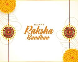 Raksha bandhan traditionell festival hälsning kort design vektor