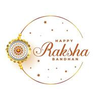 glücklich Raksha Bandhan Festival Gruß Design vektor