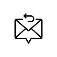 Email Wiederholung Symbol oder Logo Design vektor