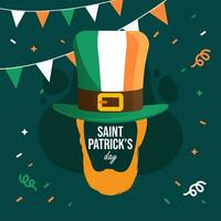 st. Patricks dag illustration vektor bakgrund. vektor eps 10