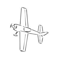 flygplan modellering vektor skiss