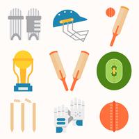 Cricket Utrustning Vector