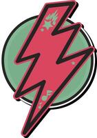 elektrisch Blitz erfüllen Emblem Logo vektor