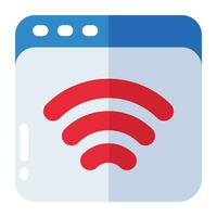 Premium-Download-Symbol des WLAN-Signals vektor