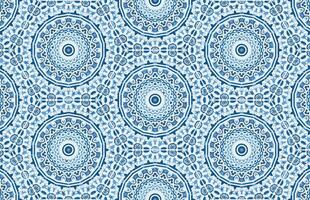 blå Färg mandala bricka design mönster vektor