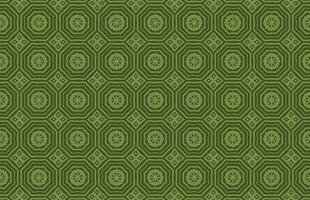 Jahrgang dekorativ Grün Fliese Muster vektor