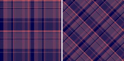 pläd textur kolla upp av textil- sömlös tartan med en vektor mönster bakgrund tyg. uppsättning i halloween färger för ridå design trender.