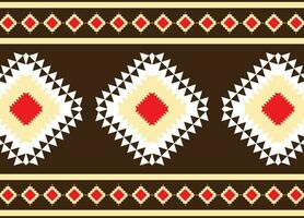 stam- tyg, traditionell tyg etnisk, abstrakt geometrisk mönster. handgjort aztec tyg matta dekoration tapet boho inföding vektor bakgrund