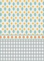 ethnisch Stammes- Stoff Textil- traditionell Boho nahtlos Muster abstrakt geometrisch Hintergrund Vektor