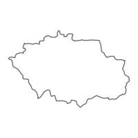 uvs provins Karta, administrativ division av mongoliet. vektor illustration.