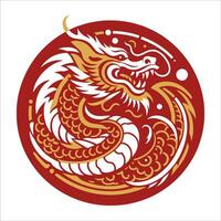 Chinesisch Folklore Drachen geeignet zum Chinesisch Neu Jahr vektor