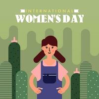 internationell kvinnors dag bakgrund illustration vektor
