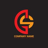 monogram skydda logotyp design första brev gs med kreativ modern begrepp. logotyp design mall för företag företag och personlig vektor