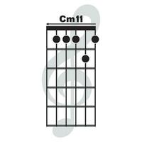 cm11 Gitarre Akkord Symbol vektor