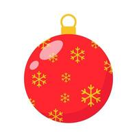 snöflinga i jul boll dekoration illustration vektor