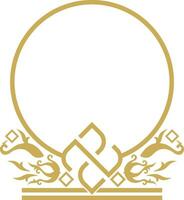 abstrakt Luxus Mandala Logo Vektor Element