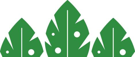 Montsera Blatt Logo Symbol Vektor Element