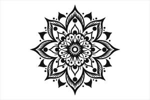 mandala design mönster vektor, enkel mandala design, mandala design mehndi, vektor