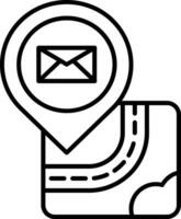 Symbol für die E-Mail-Leitung vektor