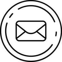 Symbol für die E-Mail-Leitung vektor