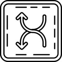 Shuffle-Line-Symbol vektor