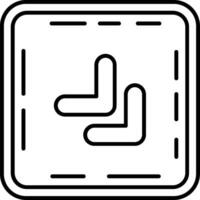 Chevron Linie Symbol vektor