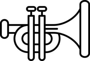 Symbol für die Trompetenlinie vektor