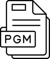 pgm Linie Symbol vektor