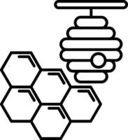 Symbol für die Wabenlinie vektor