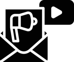 Email Video Marketing Vektor Symbol
