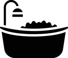 Badewanne-Vektor-Symbol vektor