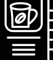 kaffe kort vektor ikon