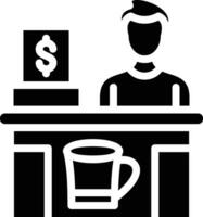 Bar Kassierer Vektor Symbol
