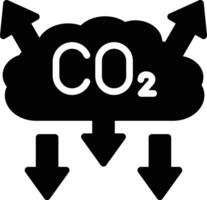 co2 Verschmutzung Vektor Symbol