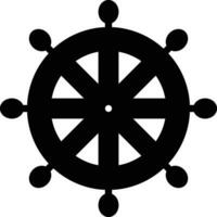 Schiffsrad-Vektorsymbol vektor