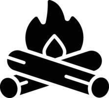 Lagerfeuer-Vektor-Symbol vektor