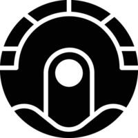 Roboter Vakuum Vektor Symbol