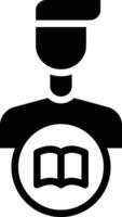 Bibliothek Mann Vektor Symbol