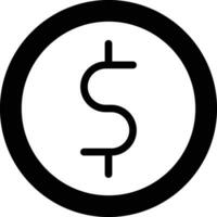 Dollar-Vektor-Symbol vektor