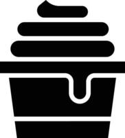 Eis Sahne Tasse Vektor Symbol