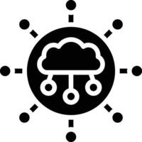 Wolke Verbindung Vektor Symbol