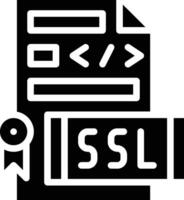 ssl Datei Vektor Symbol