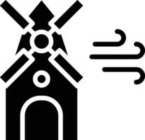 Symbol für Windmühlenvektor vektor