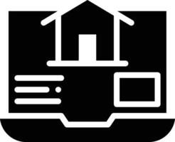 Kaufen Haus online Vektor Symbol