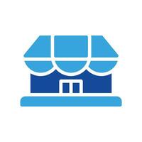 speichern, Markt Symbol oder Logo Illustration Stil. Symbole E-Commerce. vektor