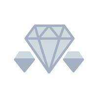 Diamant Symbol oder Logo Illustration Stil. Symbole E-Commerce. vektor