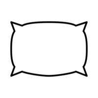 kudde ikon vektor eller logotyp illustration översikt svart Färg stil