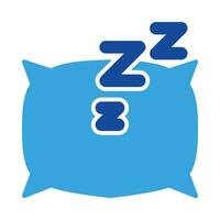 sömn ikon vektor eller logotyp illustration glyf Färg stil