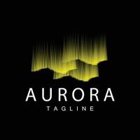 Aurora Logo, Himmel Natur Landschaft Design, Symbol Vektor Illustration Vorlage