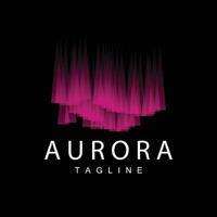 Aurora Logo, Himmel Natur Landschaft Design, Symbol Vektor Illustration Vorlage